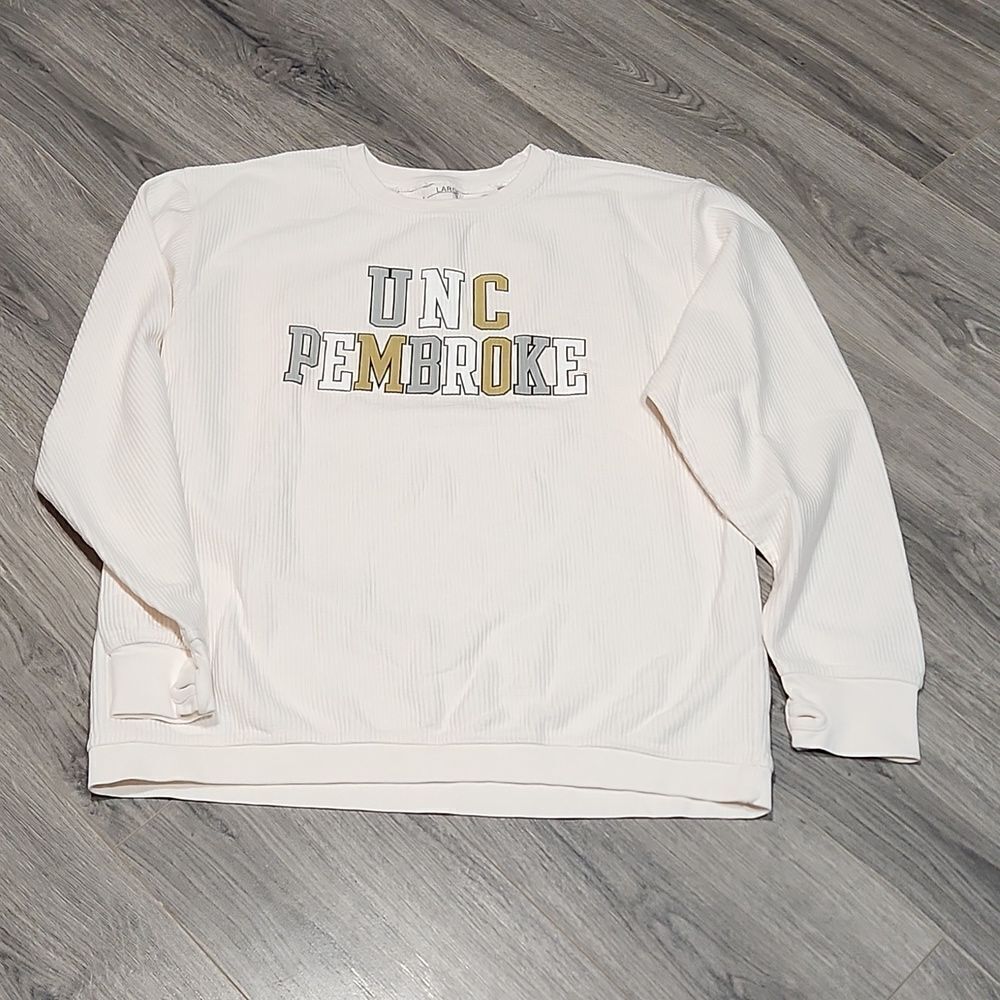 EUC Ivory Pressbox UMC Prembroke Ribbed Sweatshirt